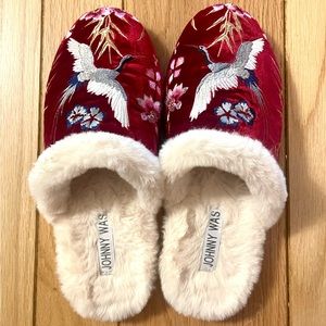 JOHNNY WAS - Emilio Mile Slipper - Red Velvet - 8M